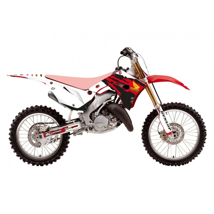 Plastiki i naklejki BLACKBIRD komplet naklejek (oklein) honda cr 125R '02-'07, cr 250R '02-'07 retro