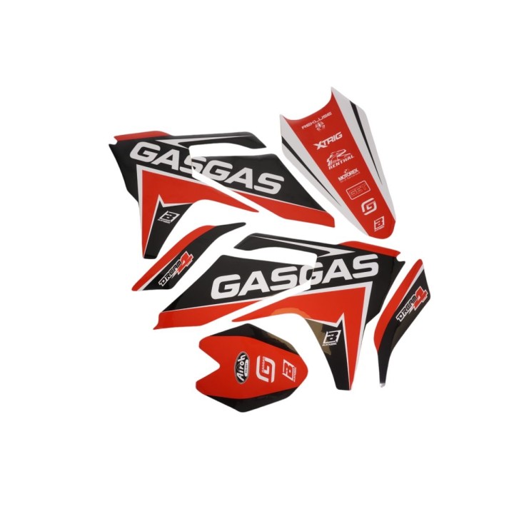 Plastiki i naklejki BLACKBIRD komplet naklejek (oklein) gas gas mc/ec '24-'25 (mc/ec all models '24-'25) dream 4