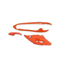 Plastiki i naklejki UFO 2026/01 komplet ślizg + prowadnica łańcucha ktm SX 125 / 150 / 250 / 300 '25-'26, sx-f 250 / 350 / 450…