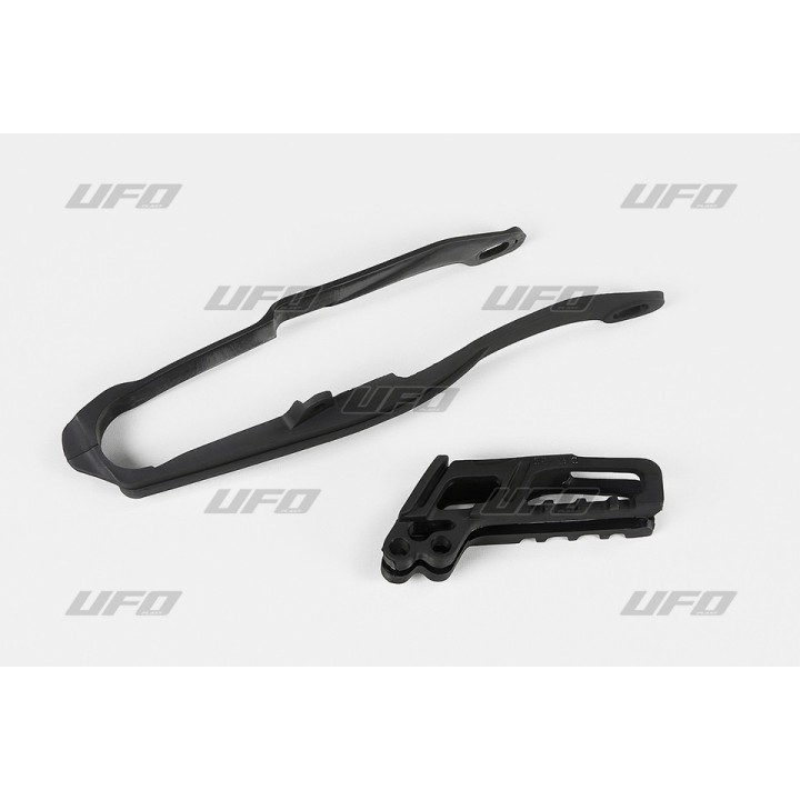 Plastiki i naklejki UFO komplet ślizg (HO03671001) + prowadnica (HO03691001) łańcucha honda cr 125 / 250 '05-'06, crf 250 r / x…