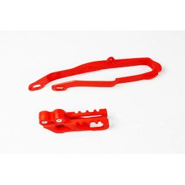 Plastiki i naklejki UFO komplet ślizg + prowadnica łańcucha honda cr 125 / 250 '00-'04, crf 250 r / x '04, crf 450R '02-'04