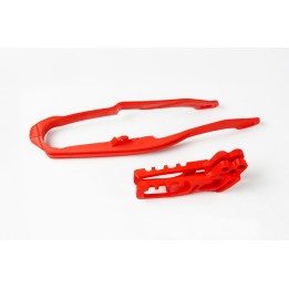 Plastiki i naklejki UFO komplet ślizg + prowadnica łańcucha honda cr 125 / 250 '05-'06, crf 250 r / x '05-'06, crf 450 r / x '0…