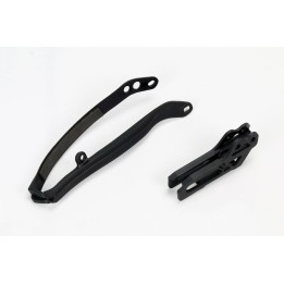 Plastiki i naklejki UFO komplet ślizg + prowadnica łańcucha yamaha yz 125/250 '09-'14, yzf 250 '09-'23, yzf 450 '09-'22, wrf 25…
