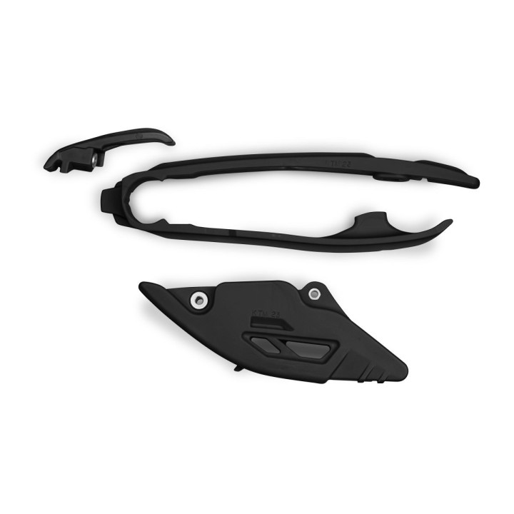 Plastiki i naklejki UFO komplet ślizg + prowadnica łańcucha ktm SX 125 / 250 / 300 '23-'25, sxf (sx-f) 250 / 350 / 450 '23-'25,…