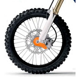 Plastiki i naklejki POLISPORT osłona dolnej części amortyzatora przód (z zestawem montażowym) ktm sx/sx-f/xs/xc-f/exc/exc-f 03-…