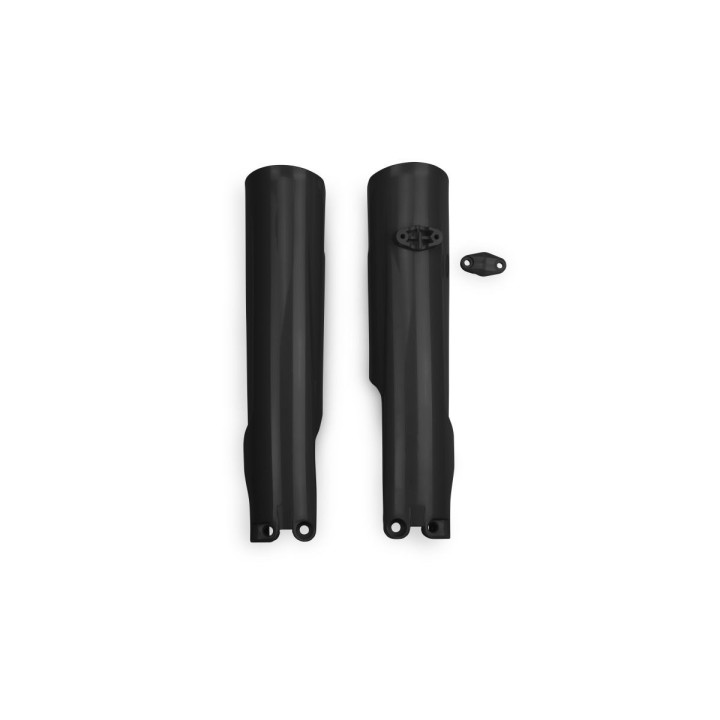 Plastiki i naklejki UFO osłony teleskopów ( amortyzatorów ) przednich ktm sx/sxf(sx-f) 125/250/300/350/450F tbi '23-26, exc/exc…