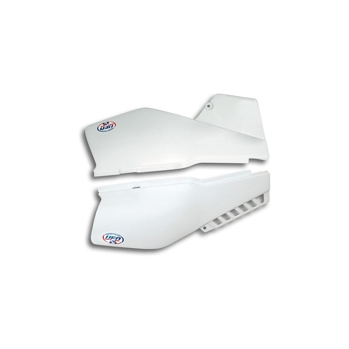 Plastiki i naklejki UFO boczki pod siedzenie yamaha xt 600 '87-'90