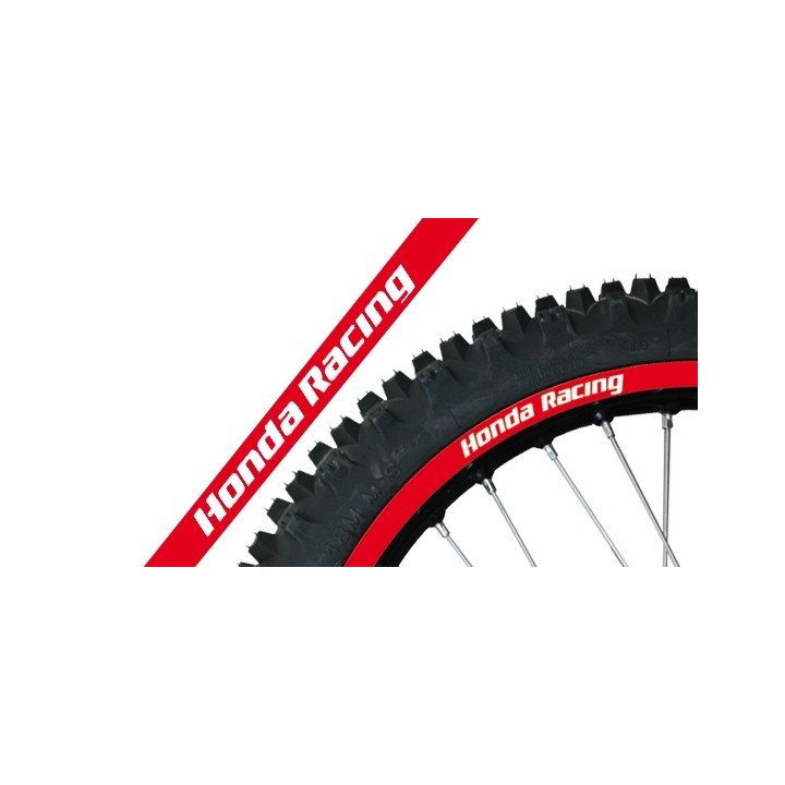 Plastiki i naklejki BLACKBIRD komplet naklejek (oklein) na felgi honda racing