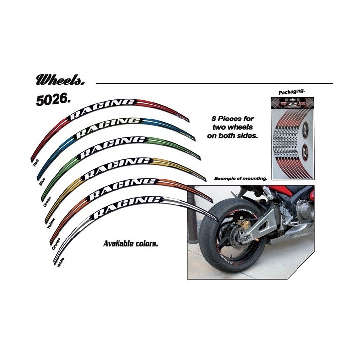 Plastiki i naklejki PROgrip taśma ozdobna na felgi racing