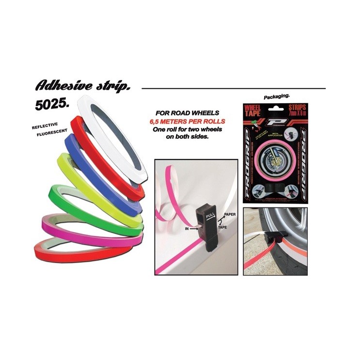 Plastiki i naklejki PROgrip taśma ozdobna na felgi (z aplikatorem)