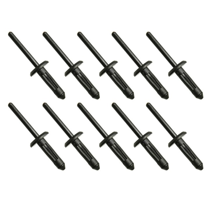 BRONCO kołki montażowe do plastików (głębokość 25,8MM, gr. 2,8MM, szer. główki 12,5MM, dł. całk. 47,8MM) (10 szt.)