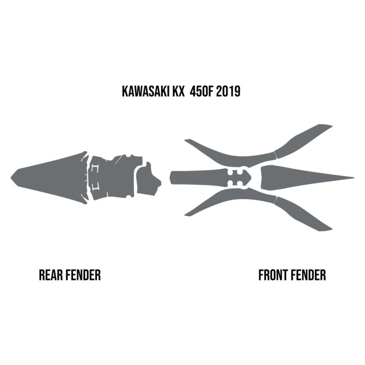 Plastiki i naklejki Twin air okleina przeciwbłotna kawasaki kxf 450 '19-22'' (mud deflector foam)