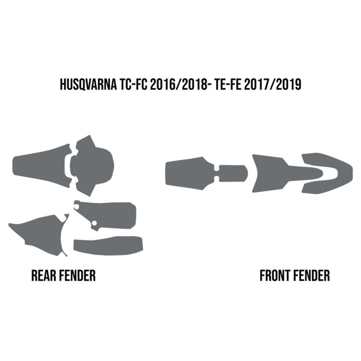 Plastiki i naklejki Twin air okleina przeciwbłotna husqvarna (mud deflector foam)