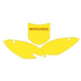 Plastiki i naklejki BLACKBIRD komplet naklejek (oklein) pod numery startowe kawasaki kxf 450 '09-'11