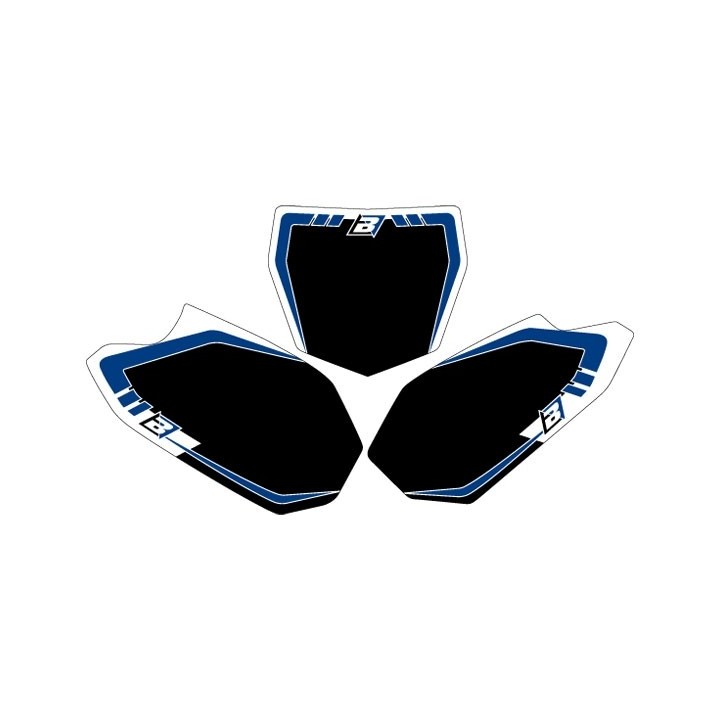 Plastiki i naklejki BLACKBIRD tła pod numery startowe yamaha yzf 450 '10-'11