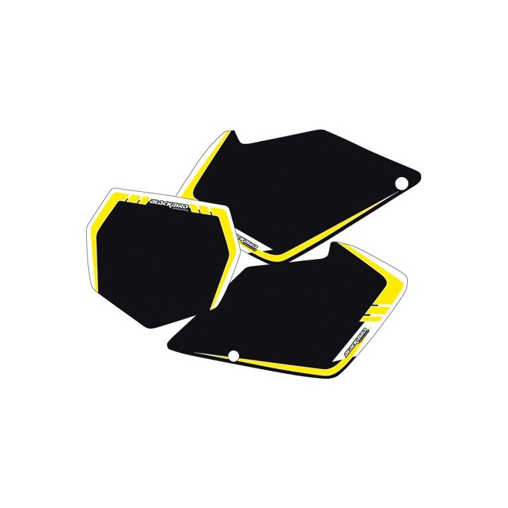 Plastiki i naklejki BLACKBIRD tła pod numery startowe suzuki rmz 450 '08-'09