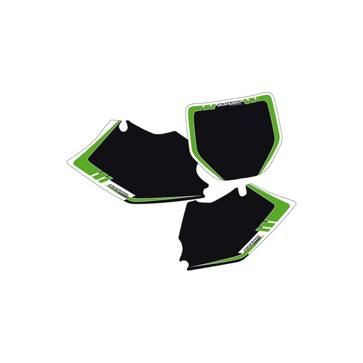 Plastiki i naklejki BLACKBIRD tła pod numery startowe kawasaki kxf 250 '06-'08