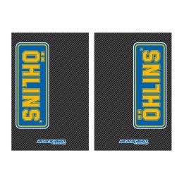 Plastiki i naklejki BLACKBIRD komplet naklejek (oklein) na teleskopy ohlins-carbon 2 szt.