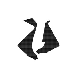 Plastiki i naklejki BLACKBIRD komplet naklejek (oklein) na puszkę filtra suzuki rmz 450 '05-'07 (carbon look)