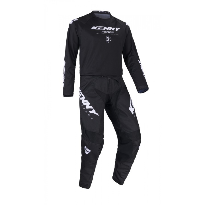 KENNY RACING SPODNIE CROSS/ENDURO TRACK KID/JUNIOR/DZECIĘCE FORCE BLACK