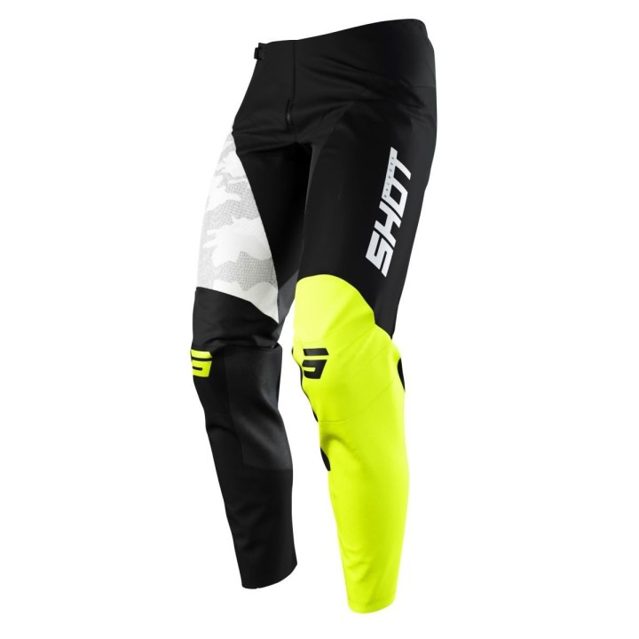 SHOT RACING WYPRZEDAŻ SPODNIE MOTO CONTACT CAMO NEON