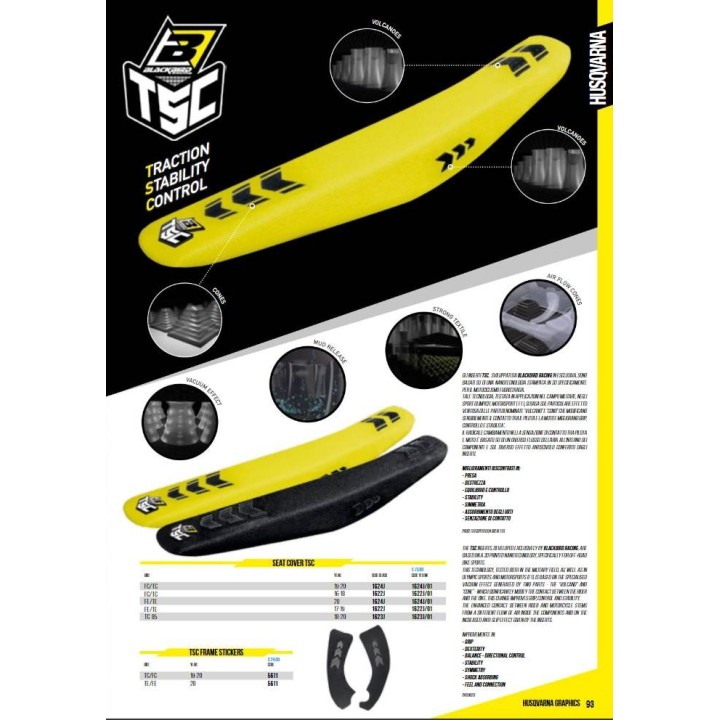 BLACKBIRD pokrowiec / poszycie na siedzenie husqvarna tc 85 '18-'24 tsc