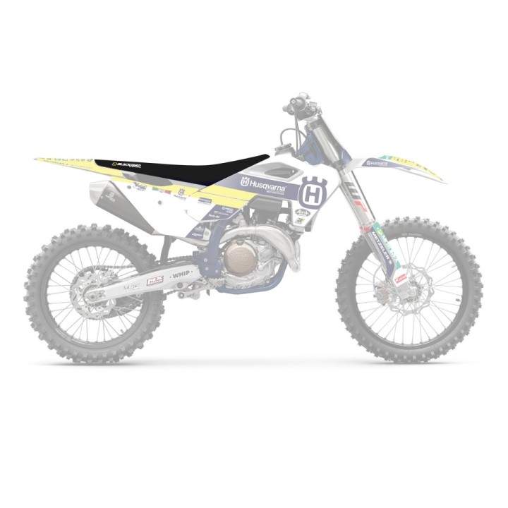 BLACKBIRD pokrowiec / poszycie na siedzenie husqvarna tc/fc 125/250/350/450 '23 (fc/tc all models) zebra
