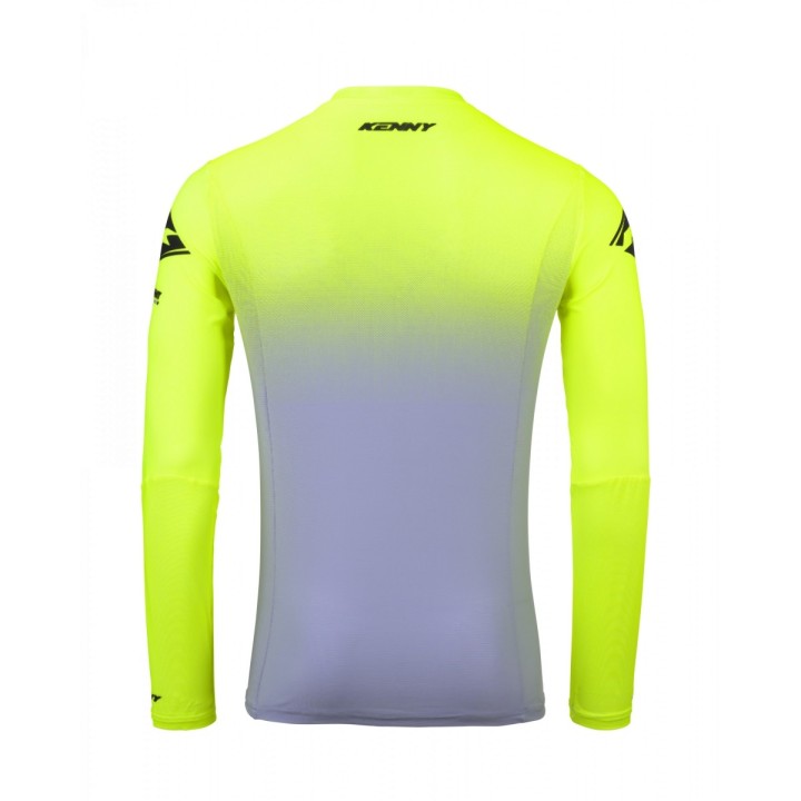 KENNY RACING KOSZULKA CROSS/ENDURO MODEL PERFORMANCE GRADIENT GREY/NEON YELLOW
