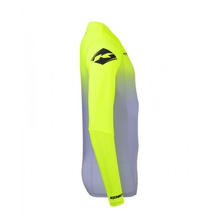KENNY RACING KOSZULKA CROSS/ENDURO MODEL PERFORMANCE GRADIENT GREY/NEON YELLOW