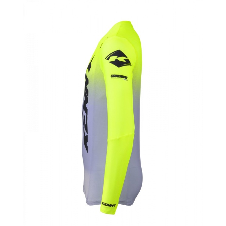 KENNY RACING KOSZULKA CROSS/ENDURO MODEL PERFORMANCE GRADIENT GREY/NEON YELLOW