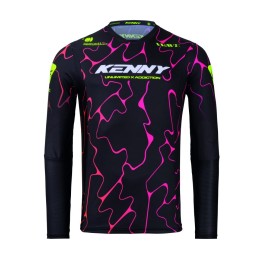KENNY RACING KOSZULKA CROSS/ENDURO PERFORMANCE KID/JUNIOR/DZECIĘCE WAVE BLACK