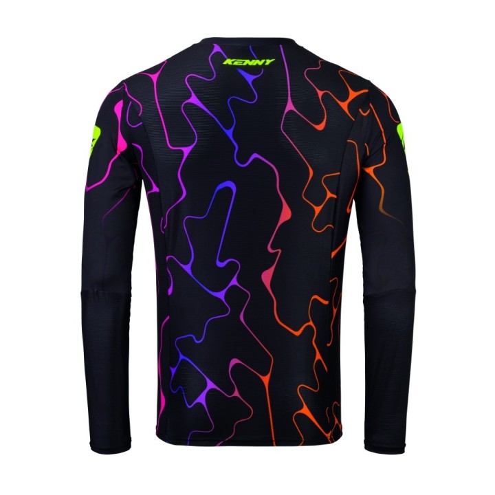 KENNY RACING KOSZULKA CROSS/ENDURO PERFORMANCE KID/JUNIOR/DZECIĘCE WAVE BLACK