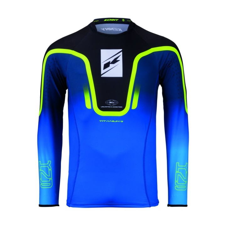 KENNY RACING KOSZULKA CROSS/ENDURO TITANIUM GRADIENT BLUE
