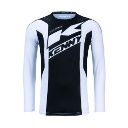 KENNY RACING KOSZULKA CROSS/ENDURO TRACK ZOOM BLACK WHITE