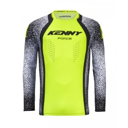 KENNY RACING KOSZULKA CROSS/ENDURO FORCE PIXEL WHITE NEON YELLOW