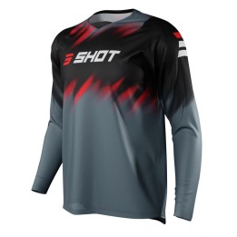 SHOT RACING WYPRZEDAŻ KOSZULKA MOTO DEVO VERSUS BLACK RED