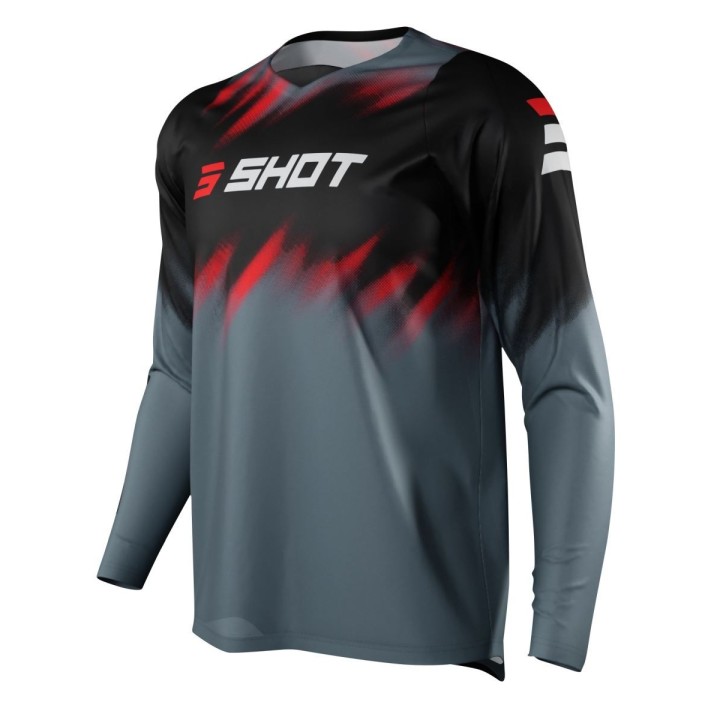 SHOT RACING WYPRZEDAŻ KOSZULKA MOTO DEVO VERSUS BLACK RED