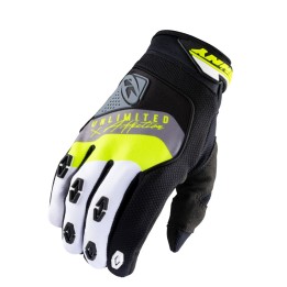 KENNY RACING RĘKAWICE CROSS/ENDURO MODEL SAFETY BLACK/GREY/YELLOW