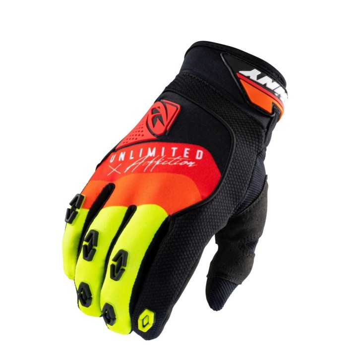 KENNY RACING RĘKAWICE CROSS/ENDURO MODEL SAFETY BLACK/RED/ORANGE