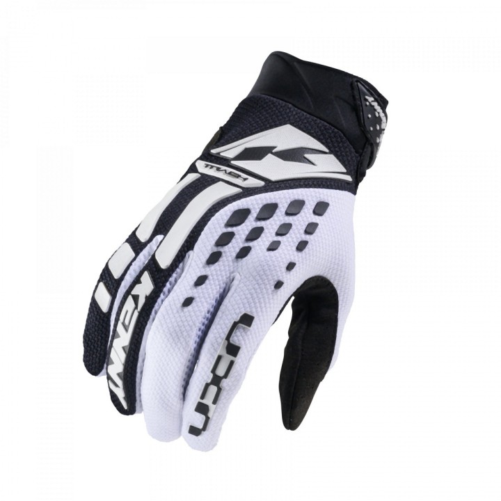 KENNY RACING RĘKAWICE CROSS/ENDURO MODEL TRACK WHITE/BLACK