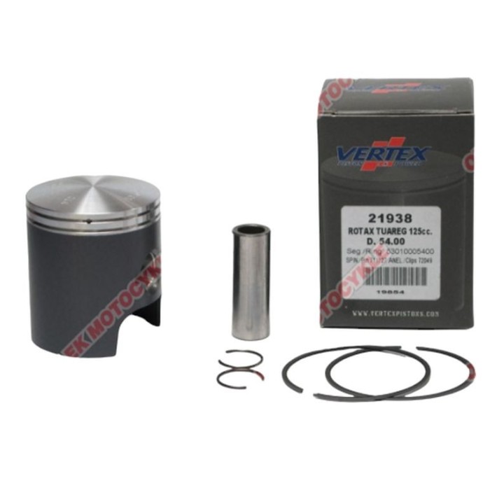 Silnik VERTEX tłok aprilia tuareg 125, cylinder żeliwny (53,95MM=NOMINAŁ)