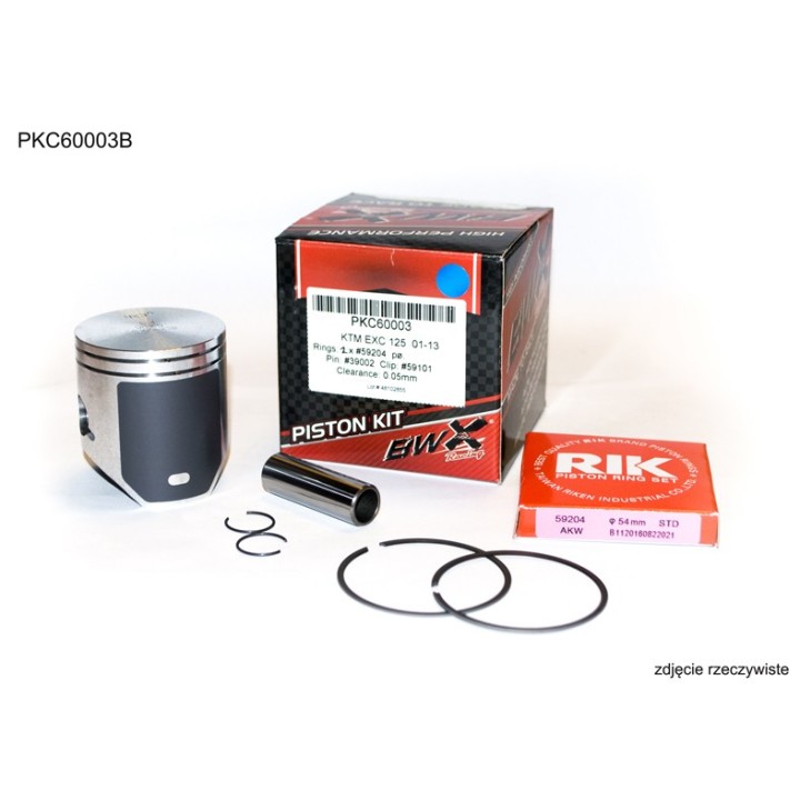 Silnik BEARING WORX tłok ktm (2T) SX 125 (SX125) '01-'23, EXC 125 (EXC125) '01-'16, husqvarna tc 125 '14-'22, te 125 '14-'16 be…