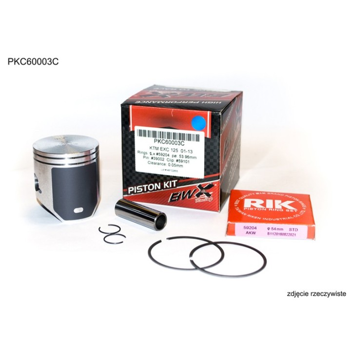 Silnik BEARING WORX tłok ktm (2T) SX 125 (SX125) '01-'23, EXC 125 (EXC125) '01-'16, husqvarna tc 125 '14-'22, te 125 '14-'16 be…