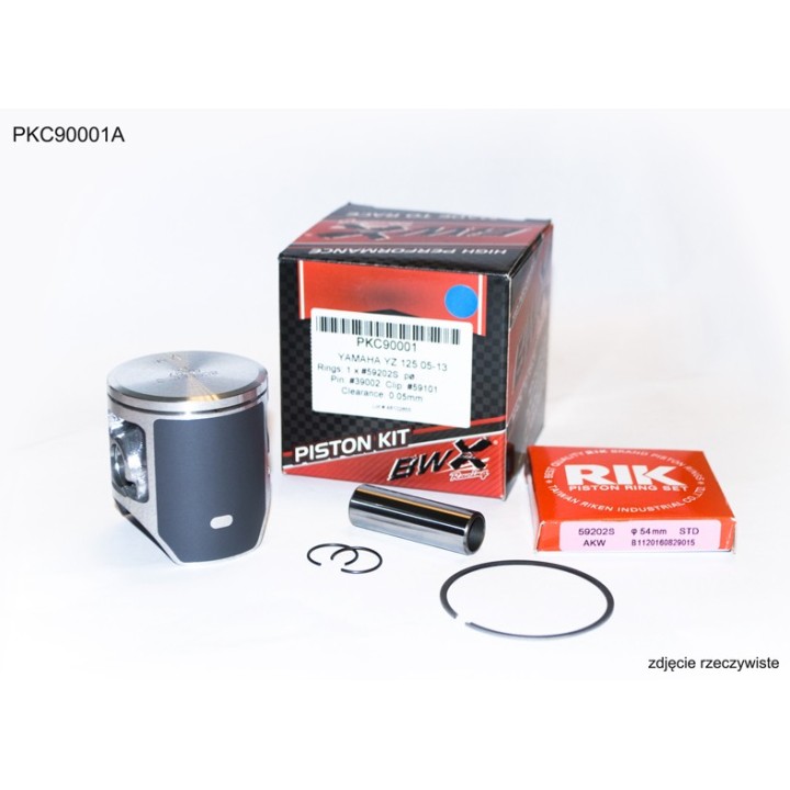 Silnik BEARING WORX tłok yamaha yz 125 (YZ125) '05-'21 (53,95MM) pierścienie rik (1SZT.)