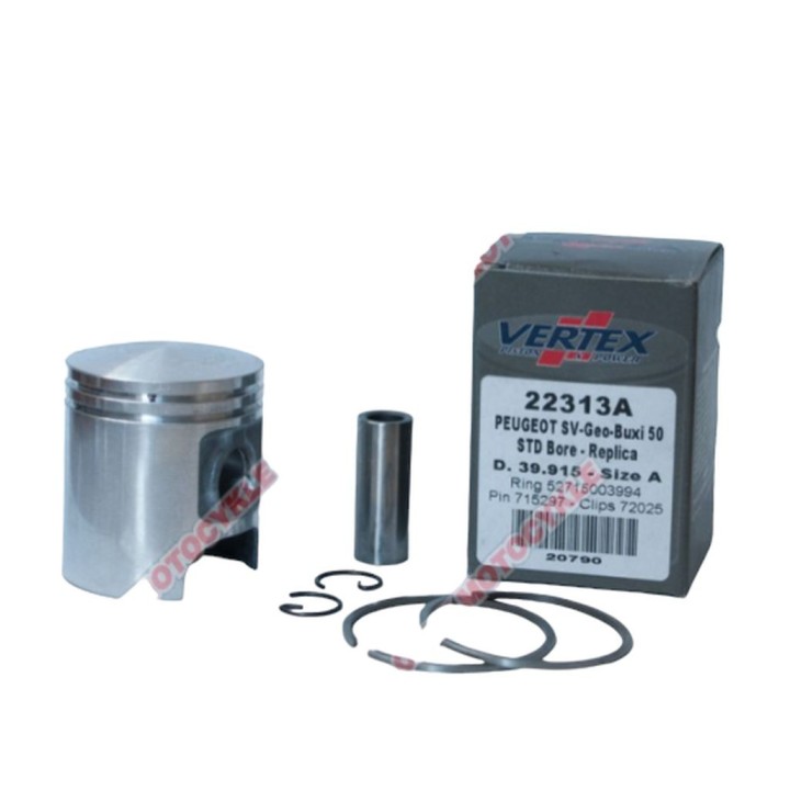Silnik VERTEX tłok peugeot sv, buxy, elyseo, trekker 50 (39,915MM) (pierścienie 52715003994 x 2 szt.)