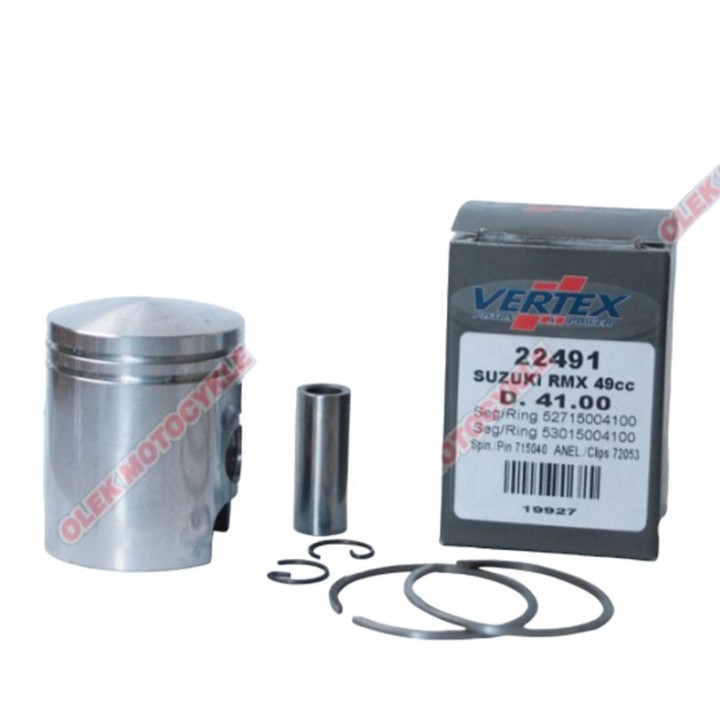 Silnik VERTEX tłok suzuki morini (pierścienie 53015004125 x 1, 52715004125 x 1) (41,25MM=+0,25MM)