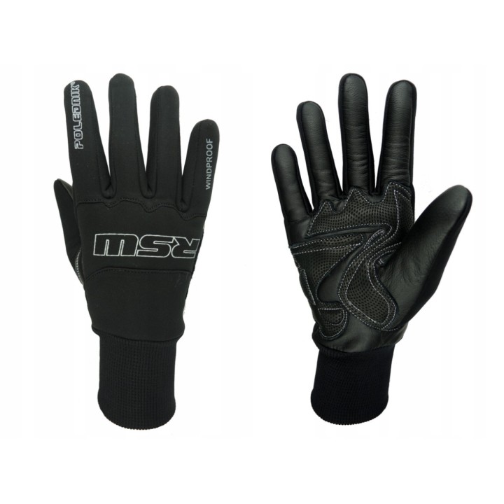 POLEDNIK RĘKAWICE / RĘKAWICZKI SPORTOWE SKÓRZANO-TEKSTYLNE MODEL RSW WINDPROOF (WIATROODPORNE)
