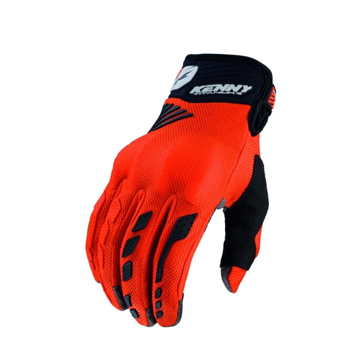 KENNY RACING RĘKAWICE D3O TITANIUM ORANGE