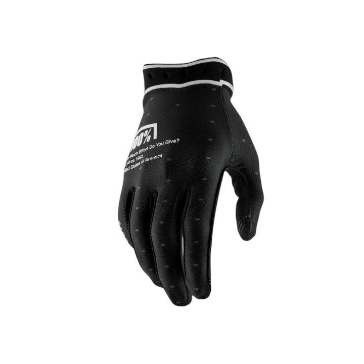 100 PROCENT RĘKAWICE CROSS/ENDURO RIDEFIT BLACK