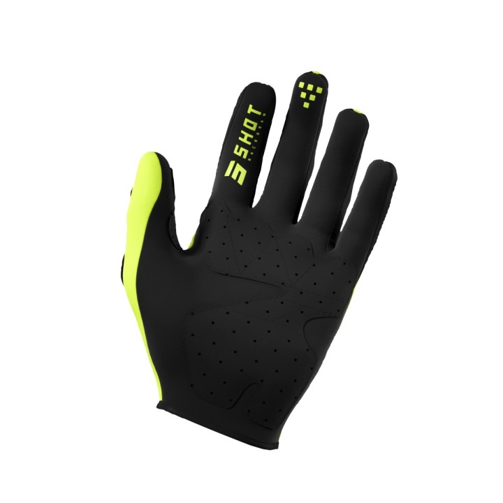 SHOT RACING WYPRZEDAŻ RĘKAWICE SOFTSHELL ZIMOWE TRAINER 2.0 NEON YELLOW